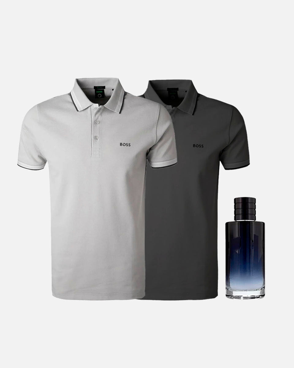 KIT POLO BOSS SHIRTS [PAY 1 AND GET 3] + PERFUME