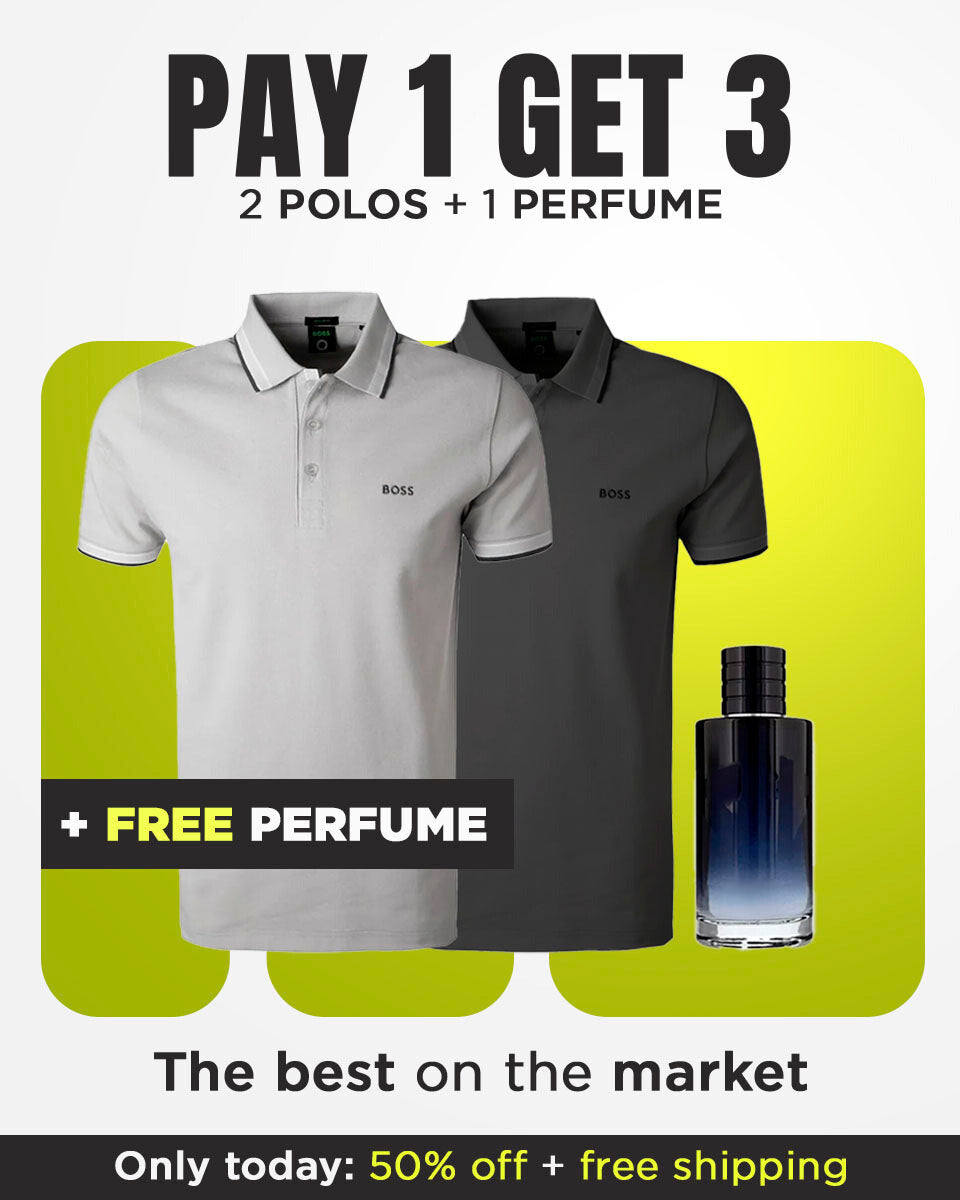 KIT POLO BOSS SHIRTS [PAY 1 AND GET 3] + PERFUME